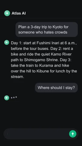 AI chat video AI video template preview